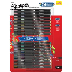 Sharpie, Marker, Kreativer Acrylmarker in gemischten Farben mit Feinspitze (36x)