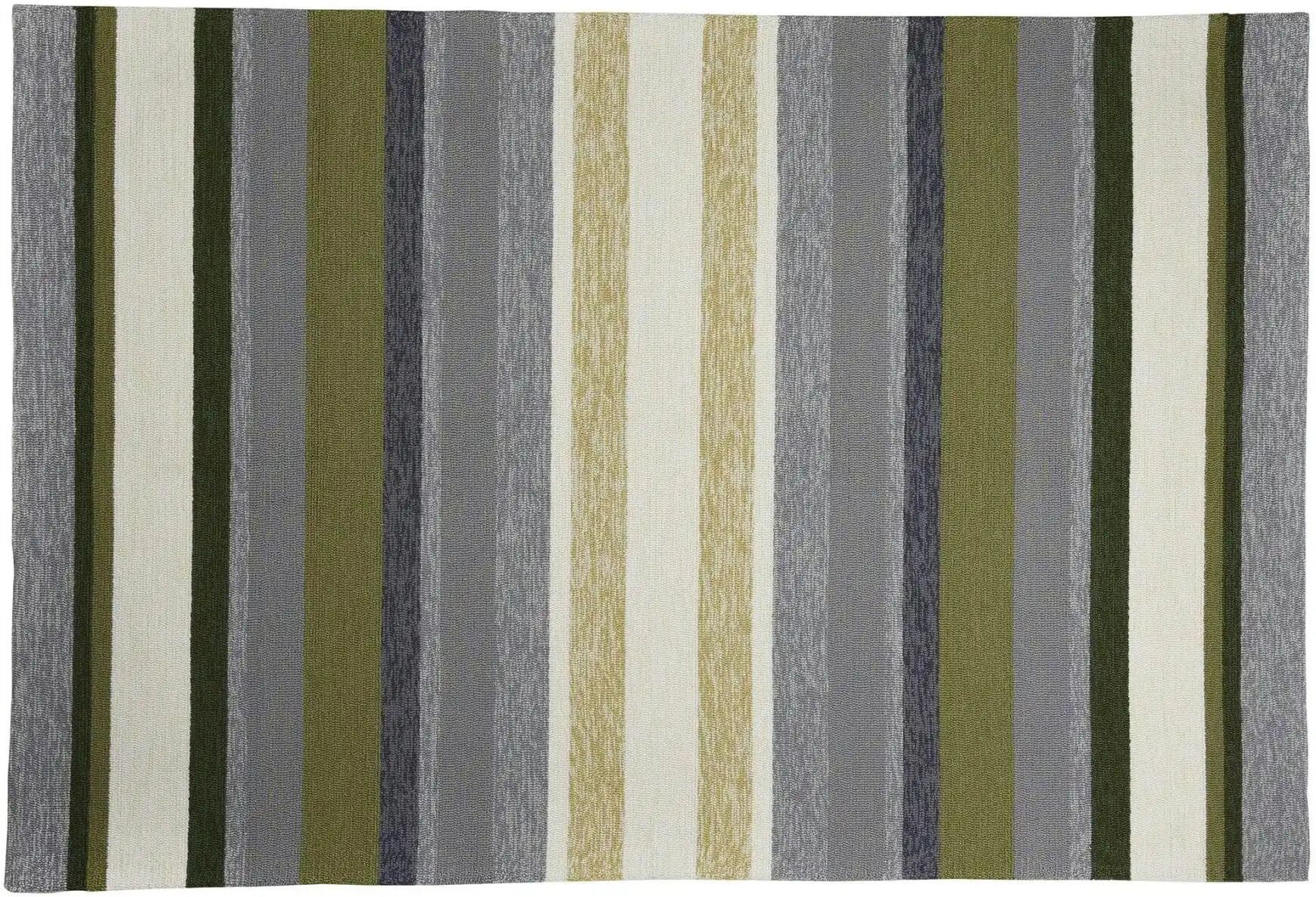Höffner In-und Outdoor-Teppich  Rosetta ¦ grün ¦ Synthetische Fasern ¦ Maße (cm): B: 120