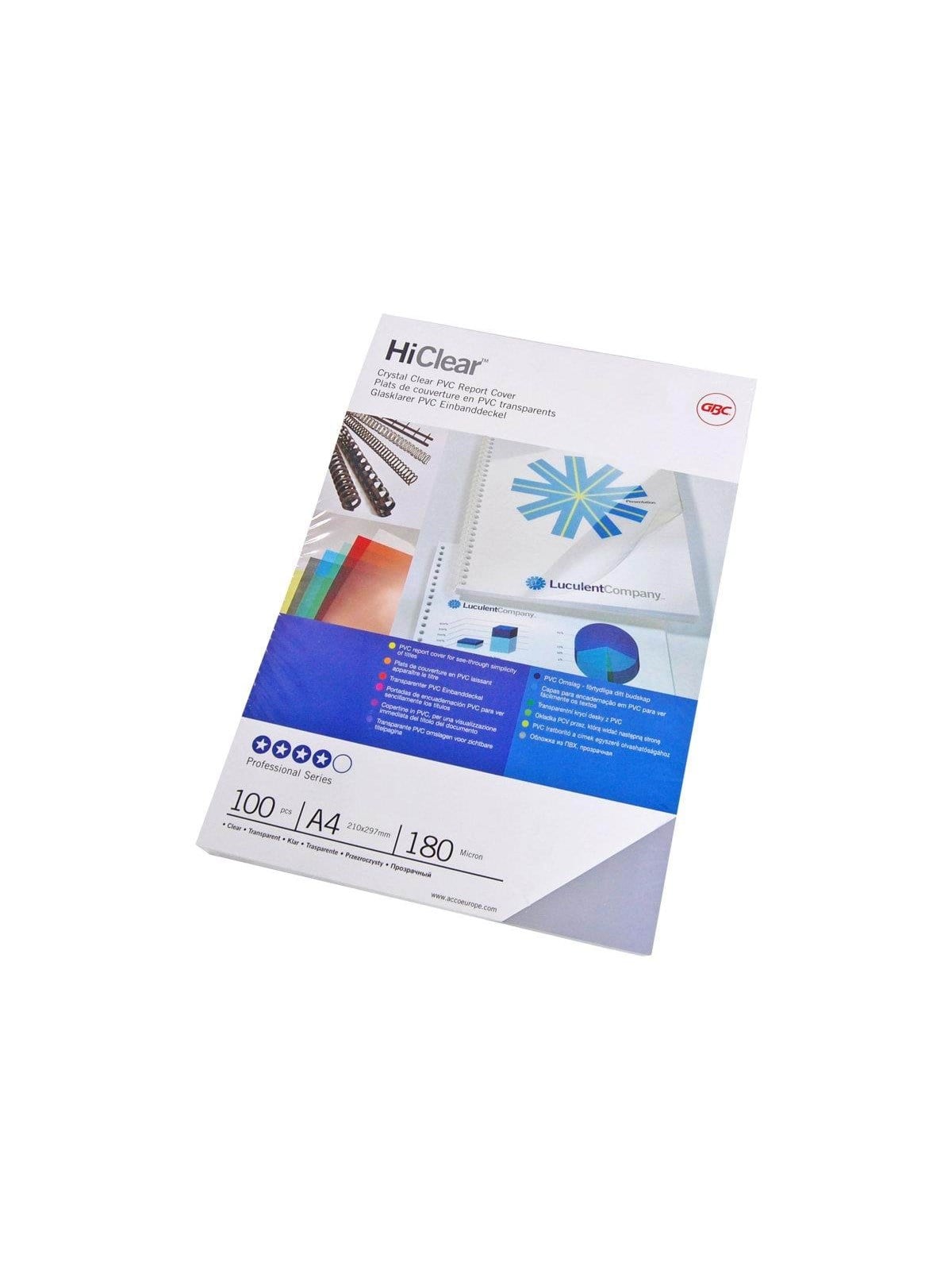 GBC HiClear Deckblatt A4 200 Mikron Glasklar