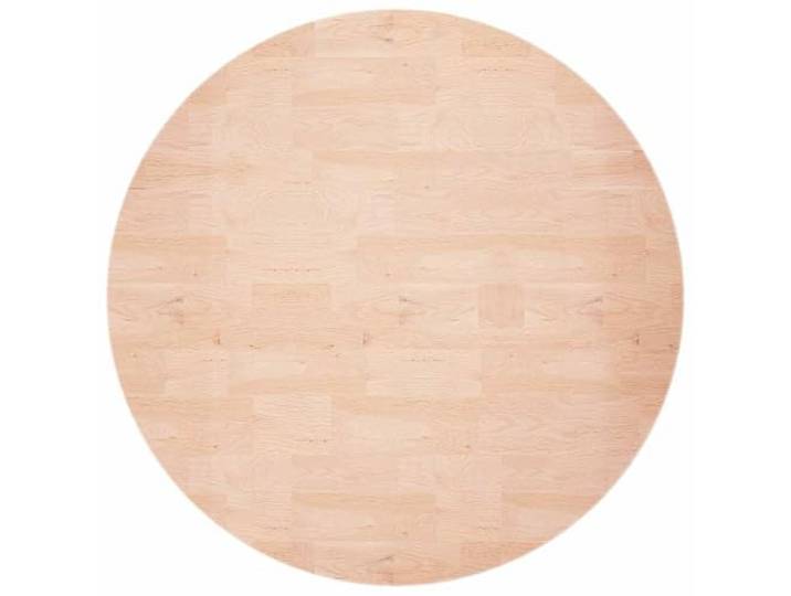 HGPOTUY Runde Tischplatte Ø80x1,5 cm Massivholz Eiche Unbehandelt Mittelbraune Farbe, dichte Maserung, unbehandelte Oberfläche, passend zu Tischbeinen in verschiedenen Stilen