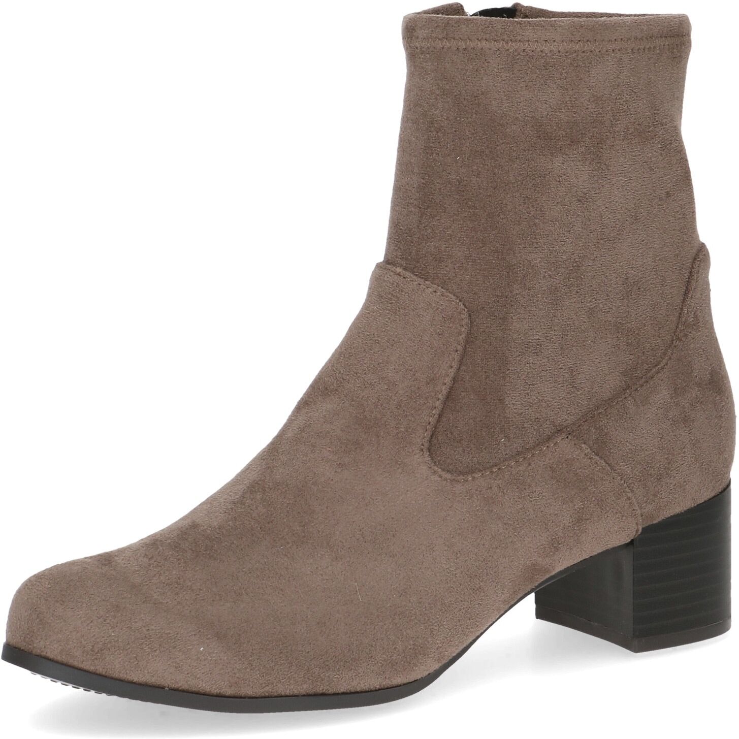 Stiefelette CAPRICE, Damen, Gr. 42, Textil, braun, Schuhe Stiefelette, Blockabsatz, Businessschuh mit praktischem Innenreissverschluss braun 42, Textil
