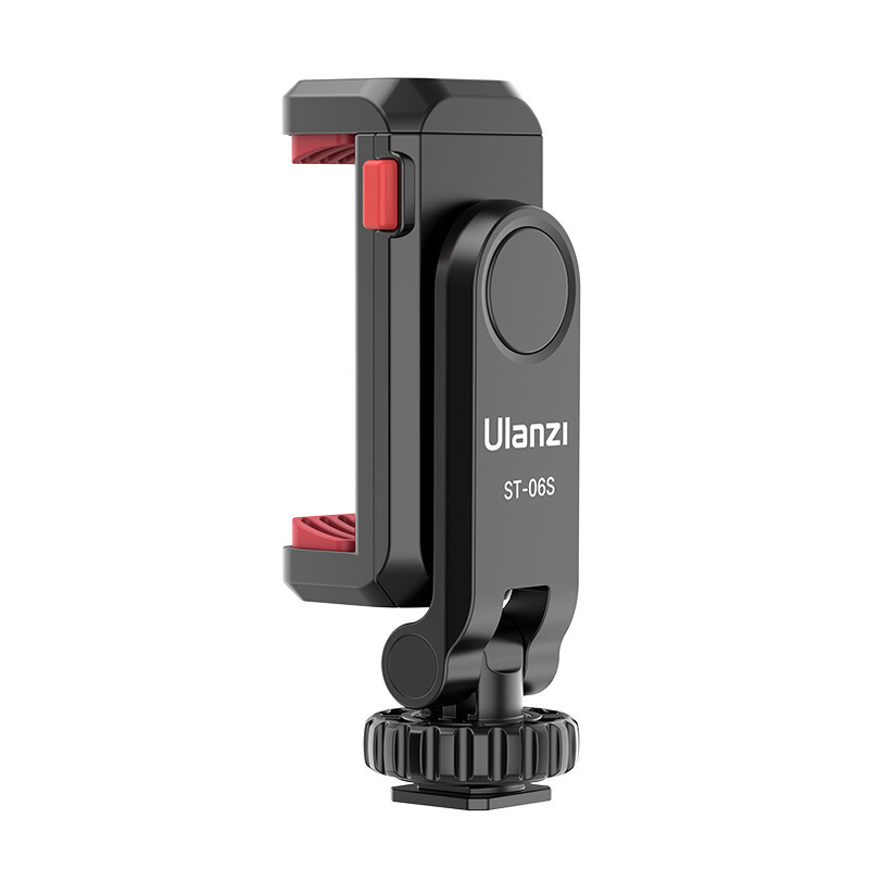 Ulanzi ST-06S verbeterde flitsschoen-smartphoneklem zwart