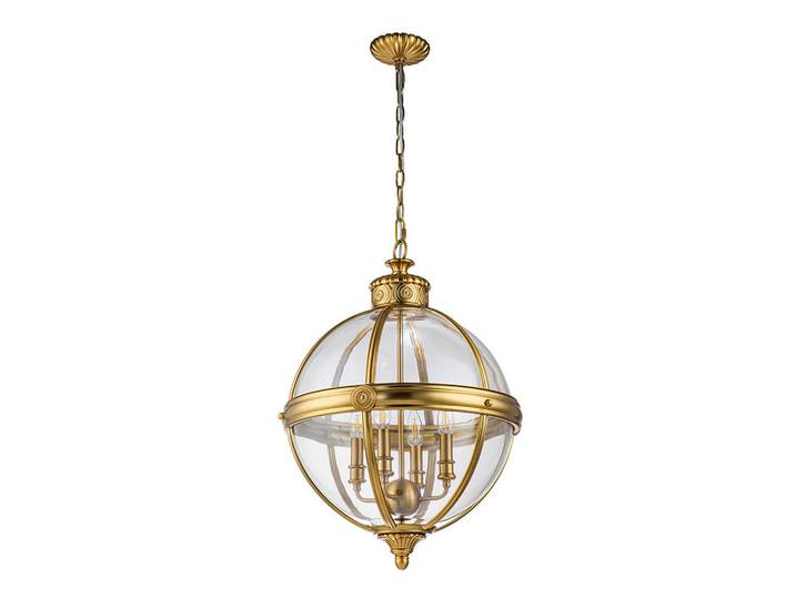 Elstead Lighting Kronleuchter, Messingfarben, Metall, Glas, 83.2 cm, RoHS, Lampen & Leuchten, Innenbeleuchtung, Kronleuchter