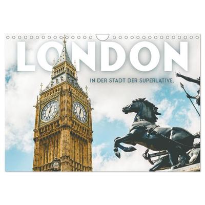 London - In der Stadt der Superlative. (Wandkalender 2027 DIN A4 quer), CALVENDO Monatskalender