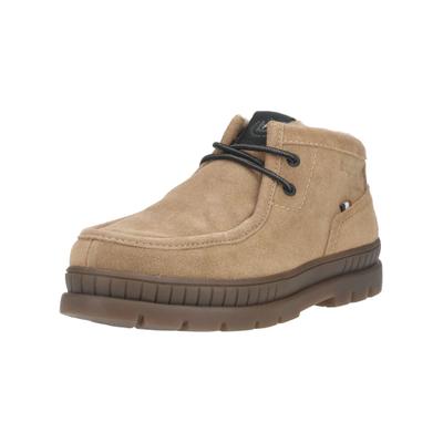 Schnürstiefelette BUGATTI "bugatti Stiefelette Veloursleder", Herren, Gr. 43, Textil, beige, Veloursleder, Schuhe Schnürstiefelette