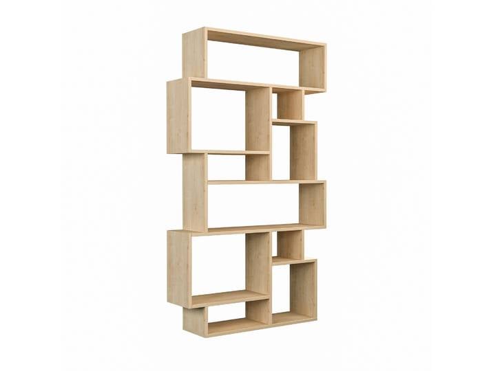 Bibliothèque en bois Karmato - 96 x 25 x 168 cm - Chêne de Sonoma