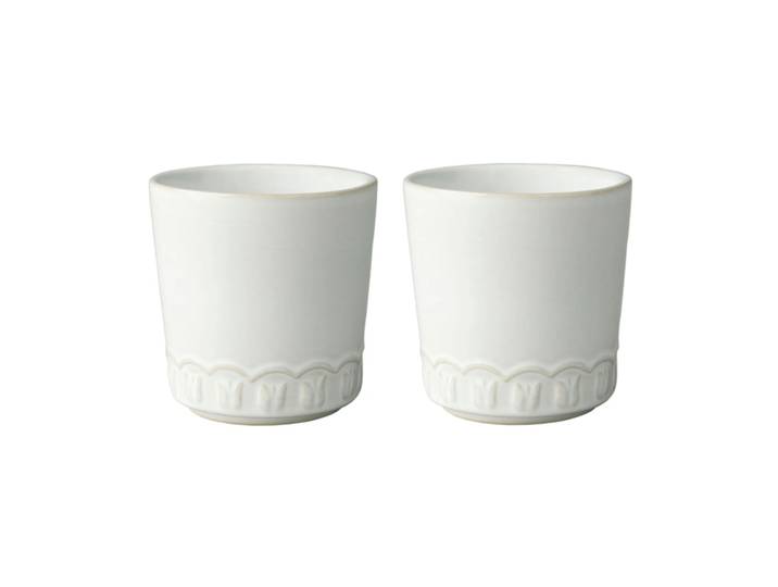 PotteryJo Tasse Tulipa 20 cl Lot de 2 White