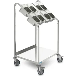 HUPFER Besteck- und Tablettwagen BTW / 8 x GN/200TA