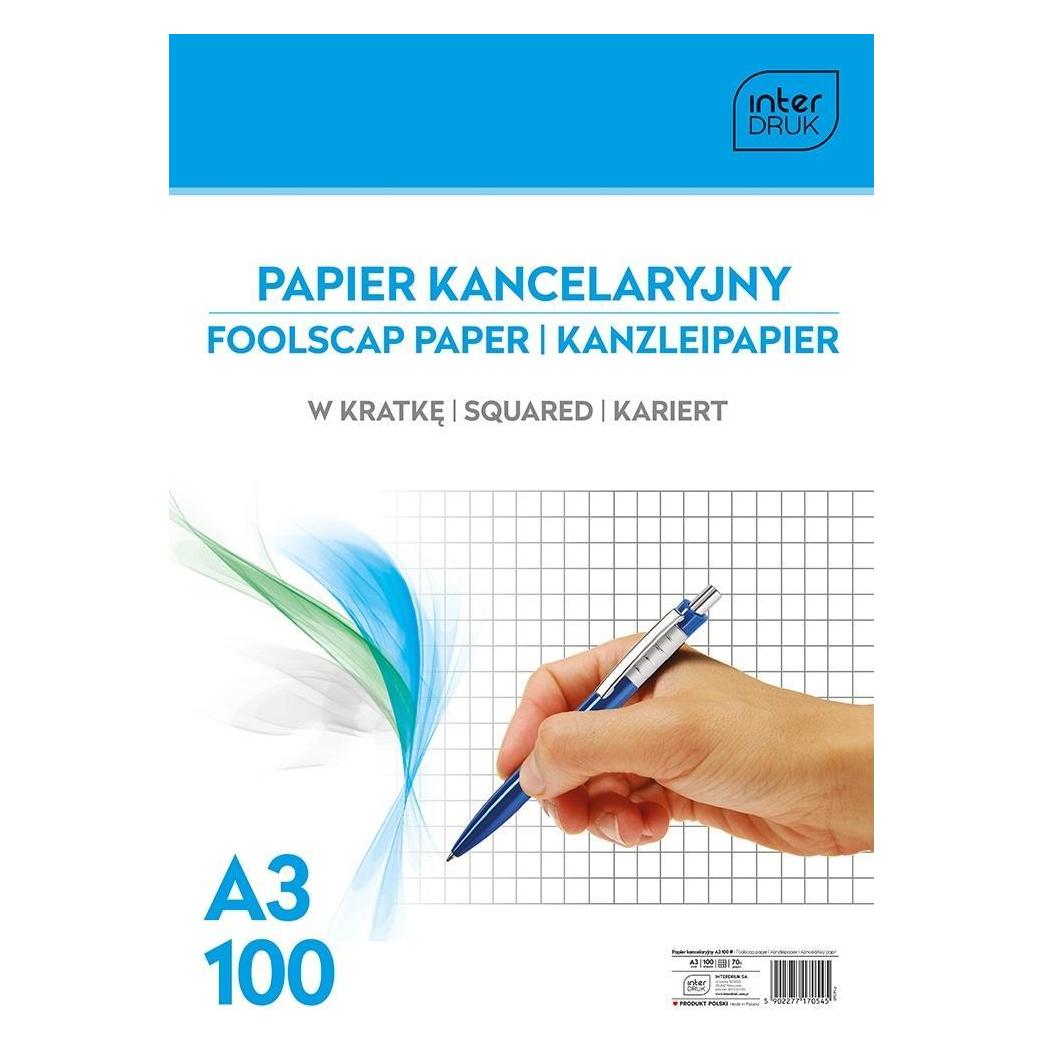 Interdruk Kariertes Büropapier im A3-Format (A3, Kariert) (WIKR-003770)