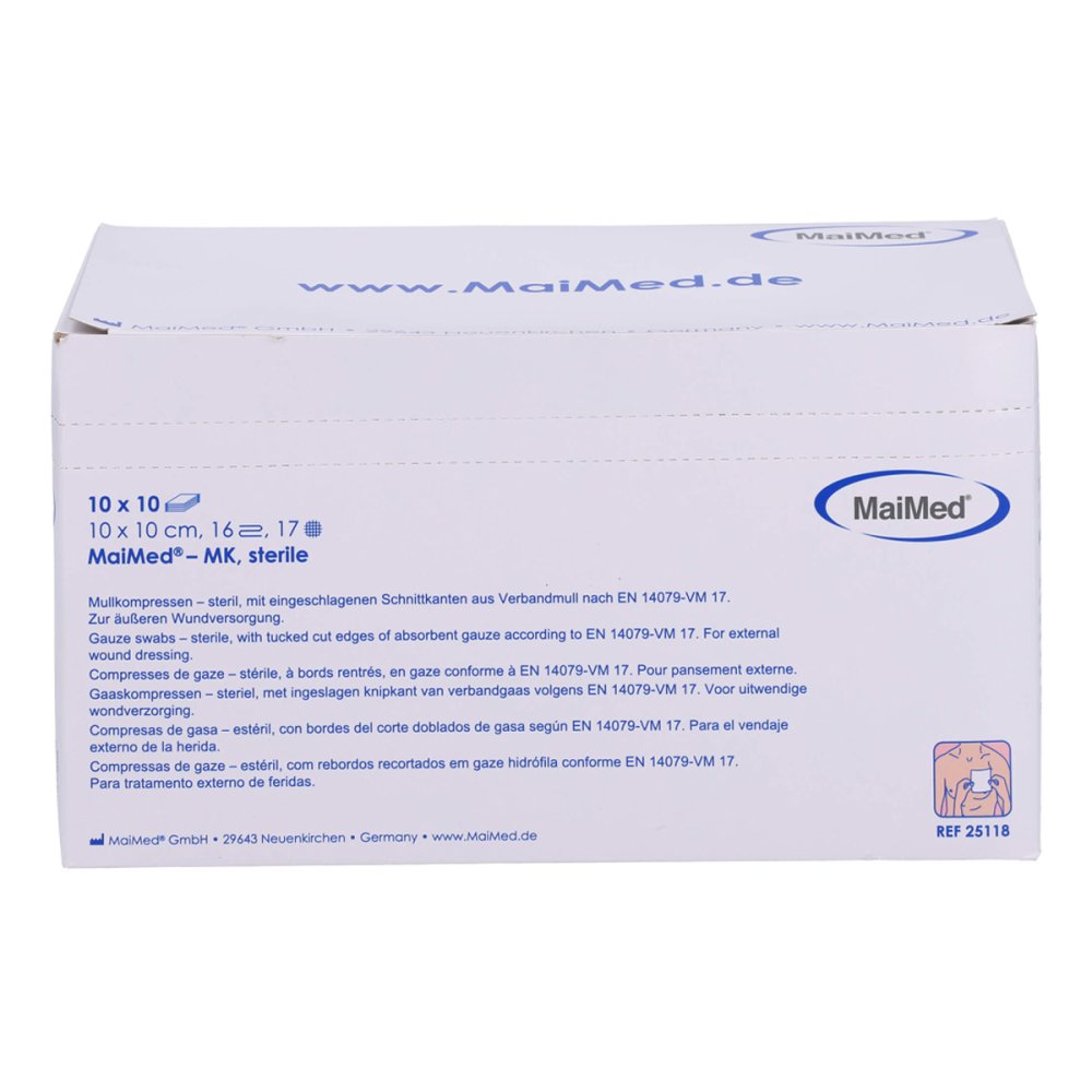 MaiMed GmbH Maimed Mk Kompr.steril 10x10cm 16fach Box 09207725