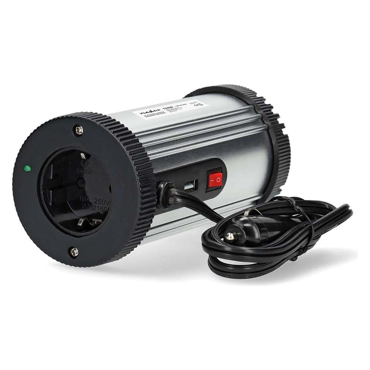 Nedis Power Inverter änderte Sinus-Wellen - Eingangsspannung: 12 V DC - Geräteausgangsanschluss: Typ (PIM15012FGY)