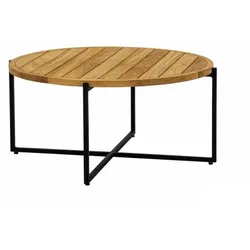 Apple Bee Condor Loungetisch 94cm Alu black mit Teakplatte