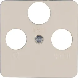 Kopp 351901182 EUROPA - Antennen-Abdeckung TV/RF/SAT, Farbe: cremeweiß