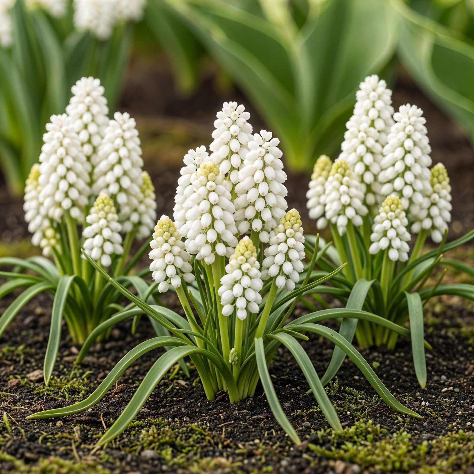 Exotenherz Hyacint Muscari White Magic Bloembollen 50 stuks