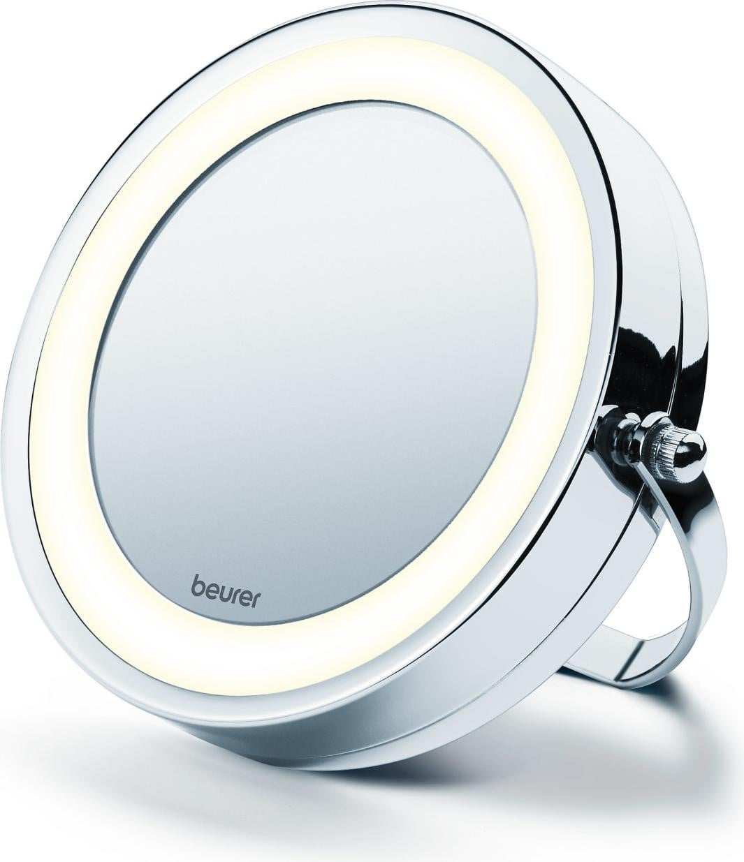 Beurer BS 59 Verlichte 2-in-1 Make-upspiegel voor op tafel, Diameter: 11 cm