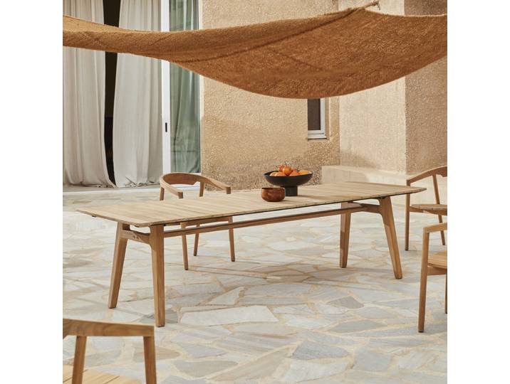 Gartentisch aus Teak massiv 8/10 Pers. - Natur - Teak