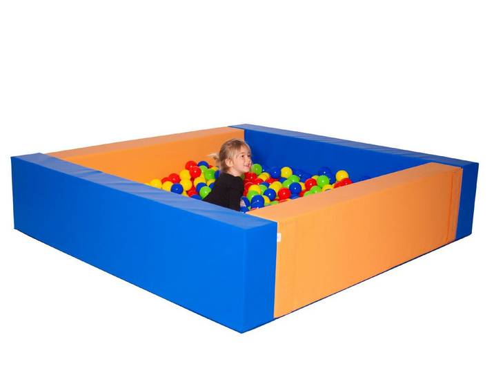 Sumo Didactic, S.L. Bällebad Bällebad 200×200×45 cm – extra groß & pflegeleicht, Antibakteriell, ungiftig, wasserdicht, UV-zertifiziert