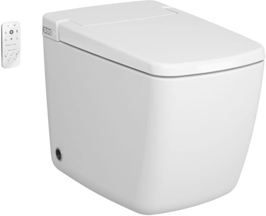 Vitra V-care Prime Stand-Dusch-WC 7232B403-6217 weiß,  mit Bidetfunktion, WC-Sitz Thermoplast