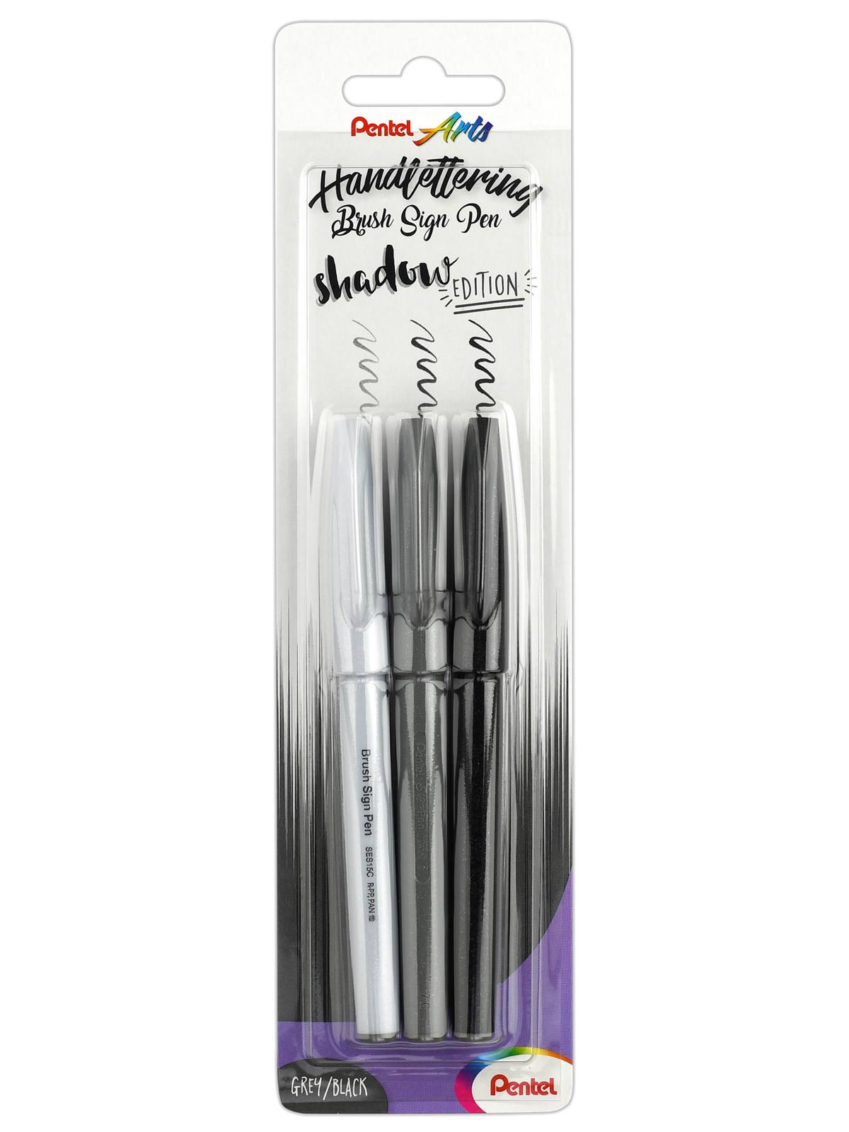 Pentel XSES15/3-ANN2 Brush Sign Pen SHAD