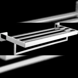 KWC Doppelhandtuchstange, CUBUS, Edst, 600x122x220 mm, AP, Hochglanz, Regal