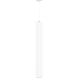 Atmos GU10 XL Mattweiße Röhren-Pendelleuchte, Aufputz- oder Einbaumontage, verstellbares Design - Beneito & Faure