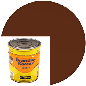 Branth Branth Rostschutzfarbe  o-Korrux 3 in 1, mahagonibraun, RAL 8016, seidenglänzend, 0,75l