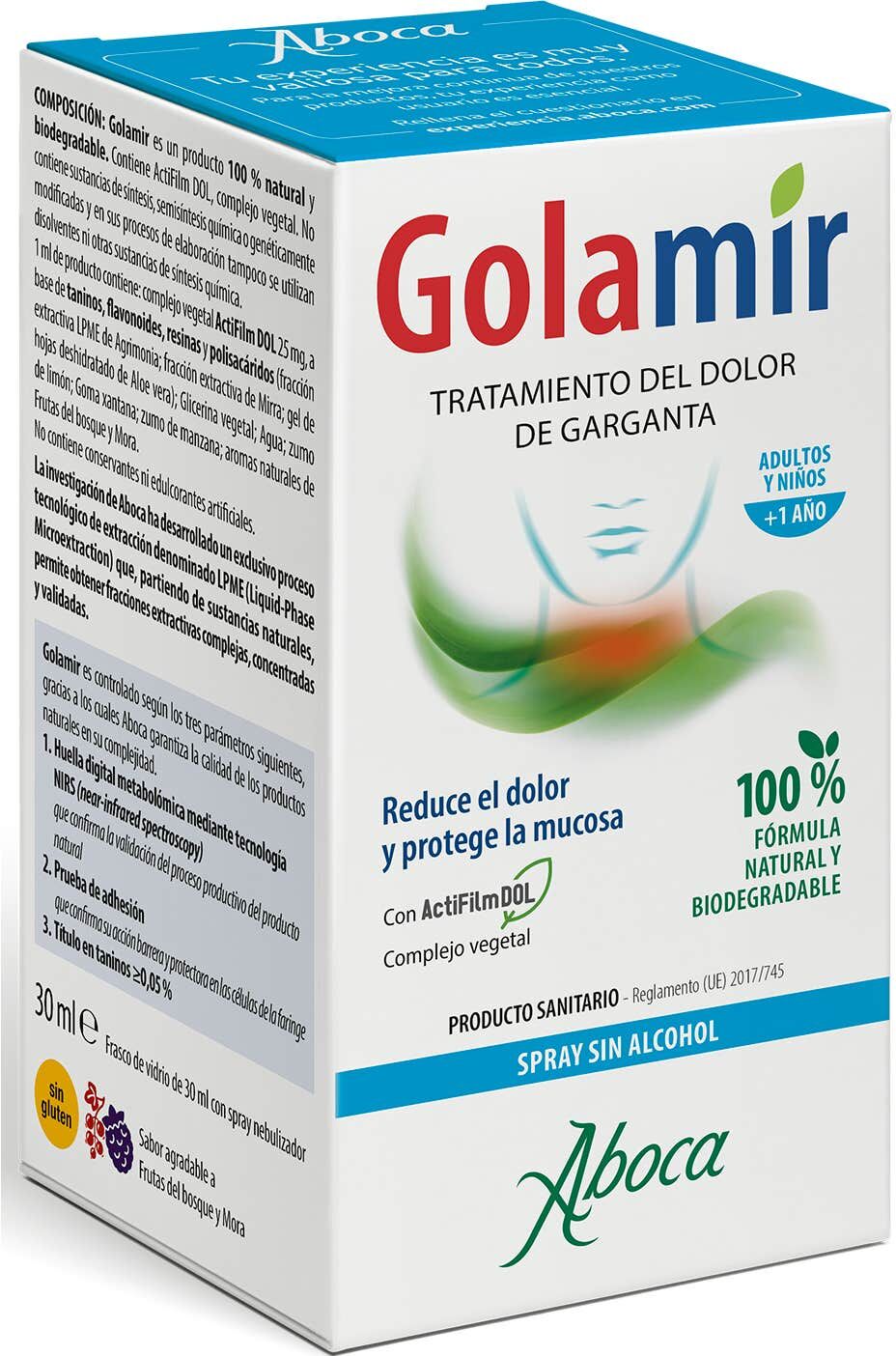 Aboca Golamir Spray Sin Alcohol 30ml