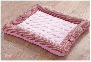 Inspire Select Pet Cooling Mat Bed For Dogs & Cats Breathable Ice Silk Summer Sleeping Pad Soft Washable Cooling Blanket pink Cooling l