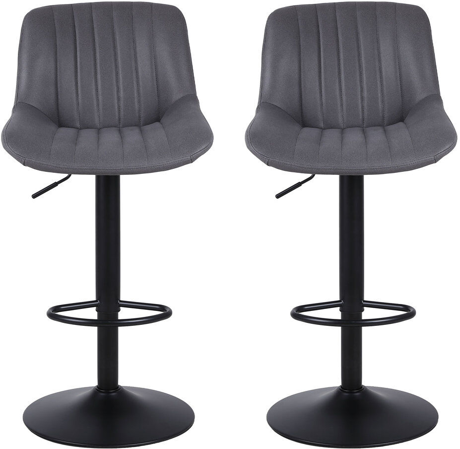 Rio Aneli Height Adjustable Swivel Bar Stool Dark Grey 2