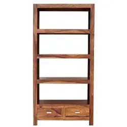 Bücherregal Gani 90x180x35 aus indischem Sheesham-Massivholz