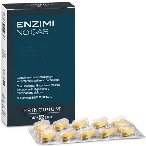 Principium Enzimi No Gas Fast/Retard 24 Compresse