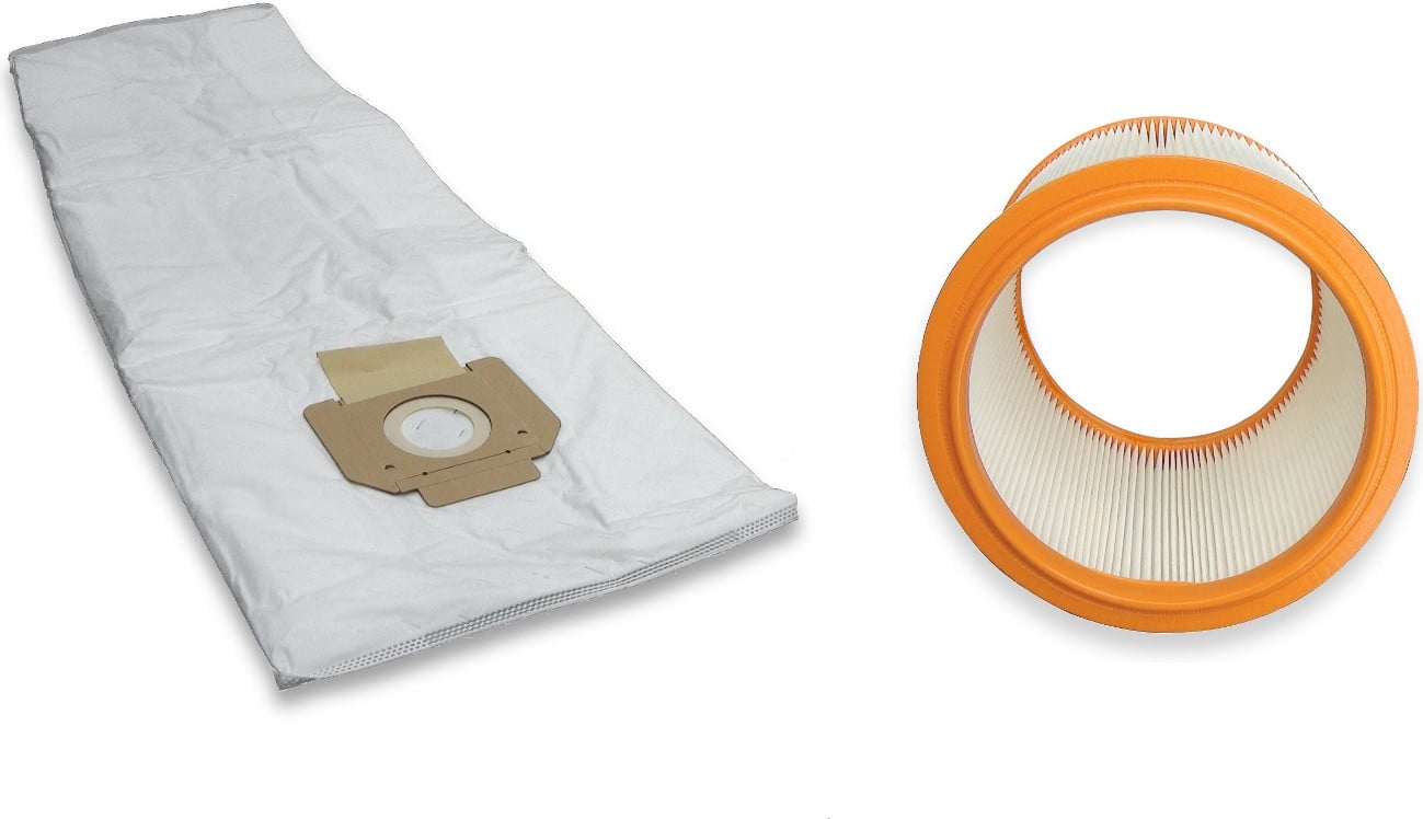 Kallefornia 10 stofzuigzakken en 1 wasbaar filter voor Nilfisk Alto Attix 360-2M