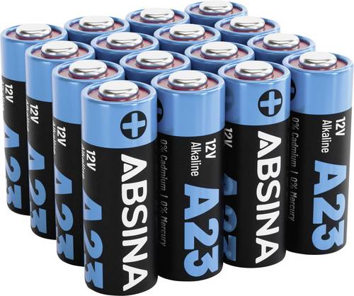 Absina Spezial-Batterie 23A Alkali-Mangan 12V 55 16St.