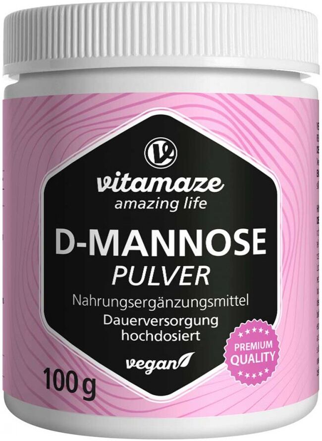 D-mannose Pulver Hochdosiert Vegan 100g