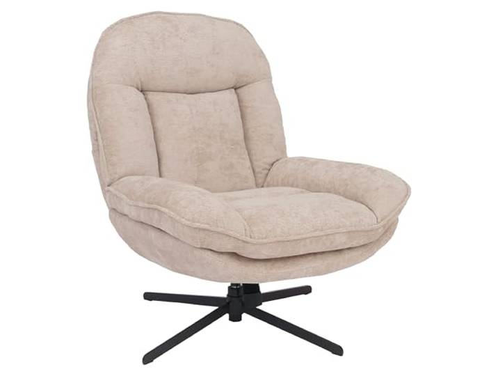 Mendler Relaxsessel HWC-P32 Metall - Creme