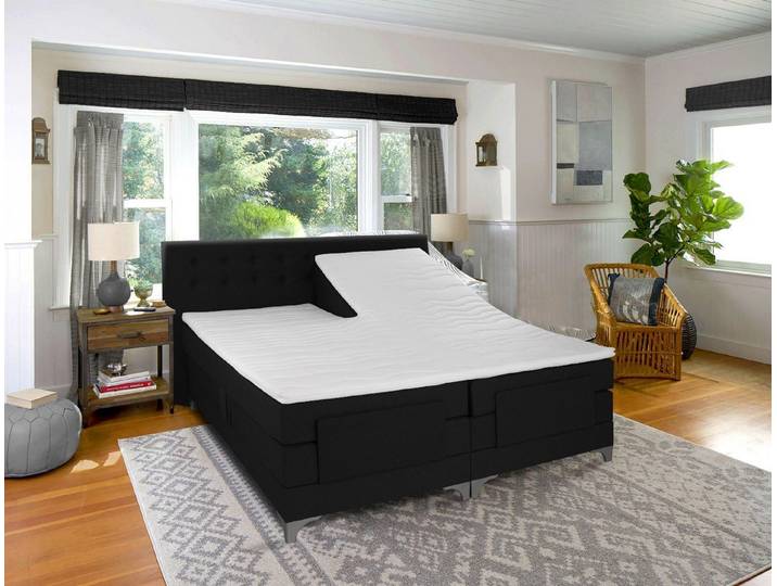 MeineMatratze24, Topper Gelschaum Split-Topper Matratzenauflage 160x200 180x200 200x200, 8 cm hoch