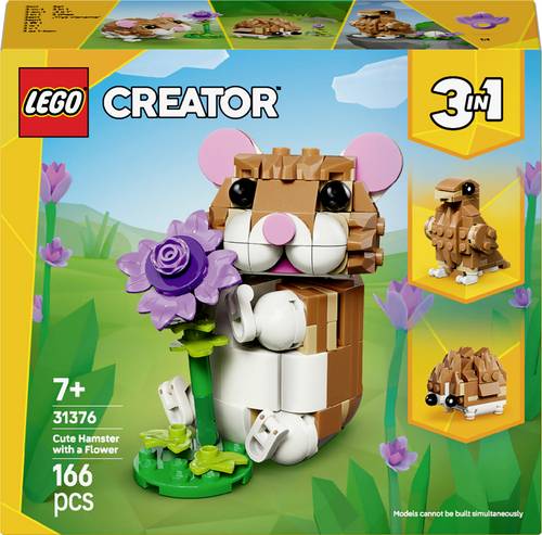 31376 LEGO CREATOR 3-in-1-Set Niedlicher Hamster mit Blume (31376)