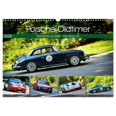 Porsche Oldtimer - EGGBERG KLASSIK - Der Berg ruft (Wandkalender 2026 DIN A3 quer), CALVENDO Monatskalender