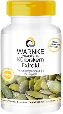 Kürbiskern Extrakt Kapseln 250 St