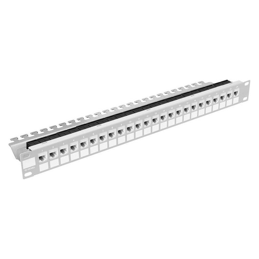 Stalflex Modular patch panel 24-Port 19" 1U Gray PPM19-1U-24P-G (PPM19-1U-24P-G)