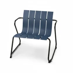 Mater Ocean Lounge Chair, dusty blue