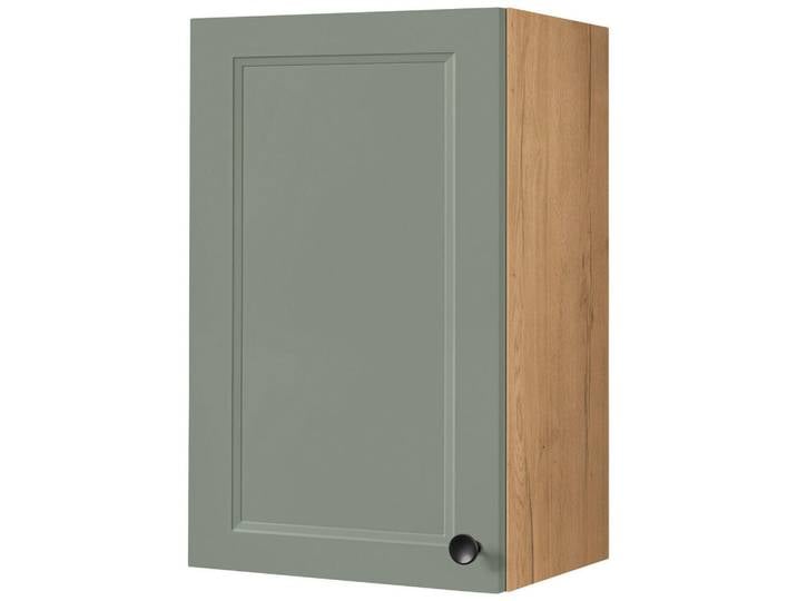 Küchenoberschrank, Grün & Eiche, 45x72x35 cm, Holzwerkstoff, 2 Fächer, Hängend, Nobilia