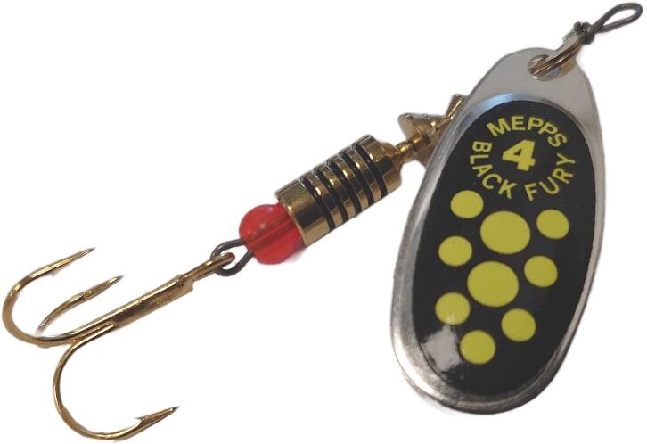 Mepps Black Fury-Silver/chartreuse-4