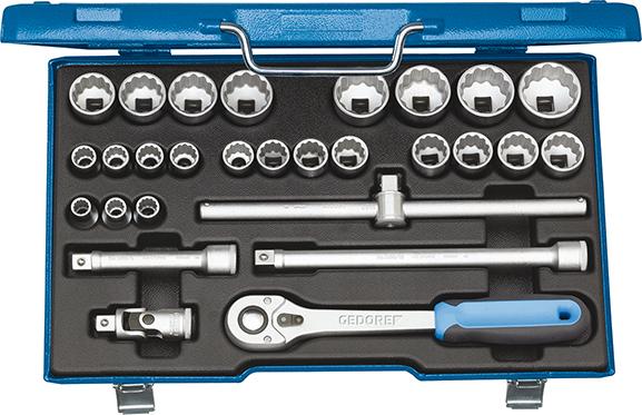 GEDORE Steckschlüssel-Satz 1/2" D19VMU-10 28-teilig