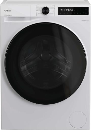 Candy BWR 485SBL6-S, Frontlader, Freistehend, Weiß, Links, Schwarz, Schwarz
