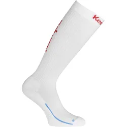 Kempa Socken Lang weiss/rot 46-50