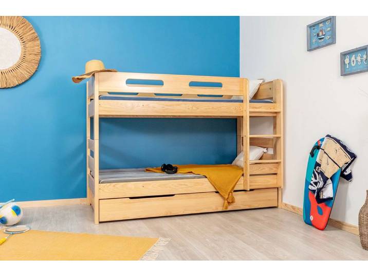 Lit superposé en bois avec tiroir TANA