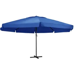 vidaXL Gartensonnenschirm mit Aluminiummast 500 cm azurblau Modell Atlas Panorama Jardin