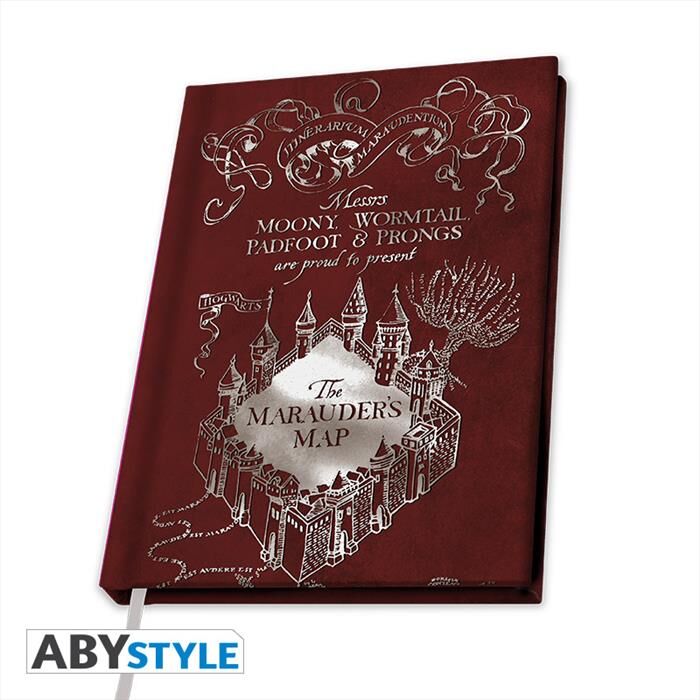 ABYSSE Harry Potter Notebook A5 Marauder's Map