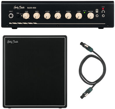 Harley Benton BLOCK-800 Bundle I Schwarz